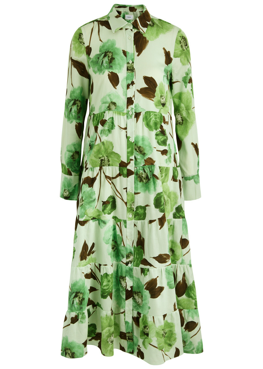 ERDEM アーデム ワンピース Floral shirt dress 1057954 Short Sleeve Shirt Dress | Erdem.com – ERDEM