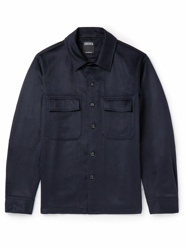 Photo: Zegna - Cashmere Overshirt - Blue