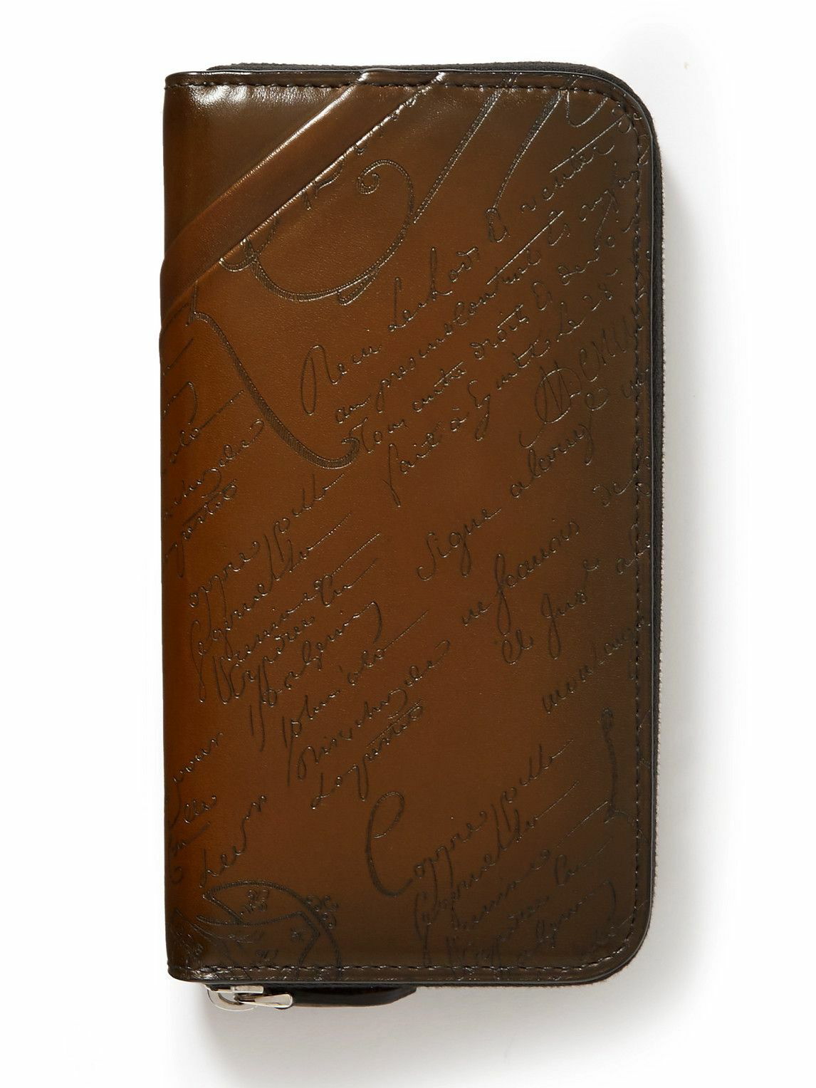 Berluti - Clip Signature Canvas and Leather Billfold Wallet Berluti