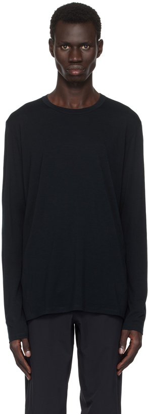 Photo: Veilance Black Frame Crew Neck Long Sleeve T-shirt