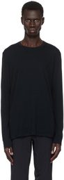 Veilance Black Frame Crew Neck Long Sleeve T-shirt