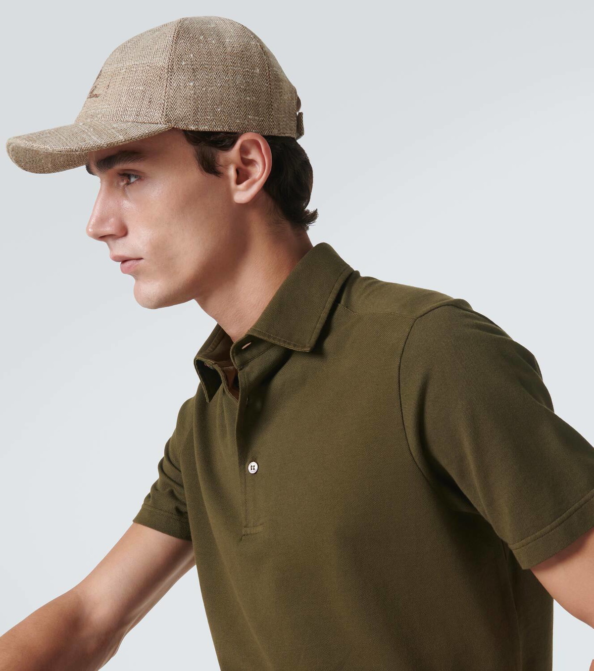 Loro Piana My Baseball chevron baseball cap