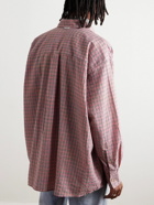 Our Legacy - Borrowed Button-Down Collar Checked Woven Shirt - Pink