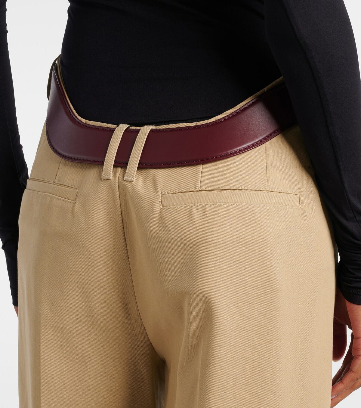 Jean Paul Gaultier Cutout cotton wide-leg pants