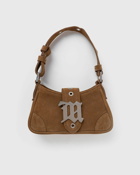 Misbhv Suede Shoulder Bag Small Tabacco Brown - Womens - Small Bags