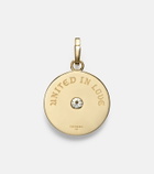 FoundRae True Love Lovestruck Commitment Medium 18kt gold pendant with diamonds