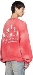 AMIRI Red Crewneck Sweater