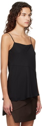 Theory Black Draped Camisole