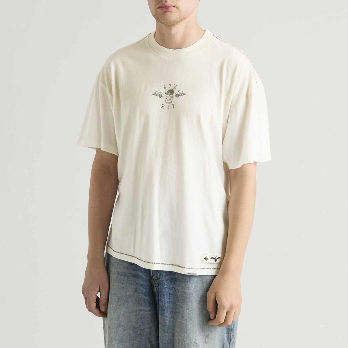 Represent 247 Men's Represent X Avenged Sevenfold Death Bat T-Shirt in White