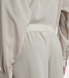 Jade Swim Mika sheer wide-leg pants