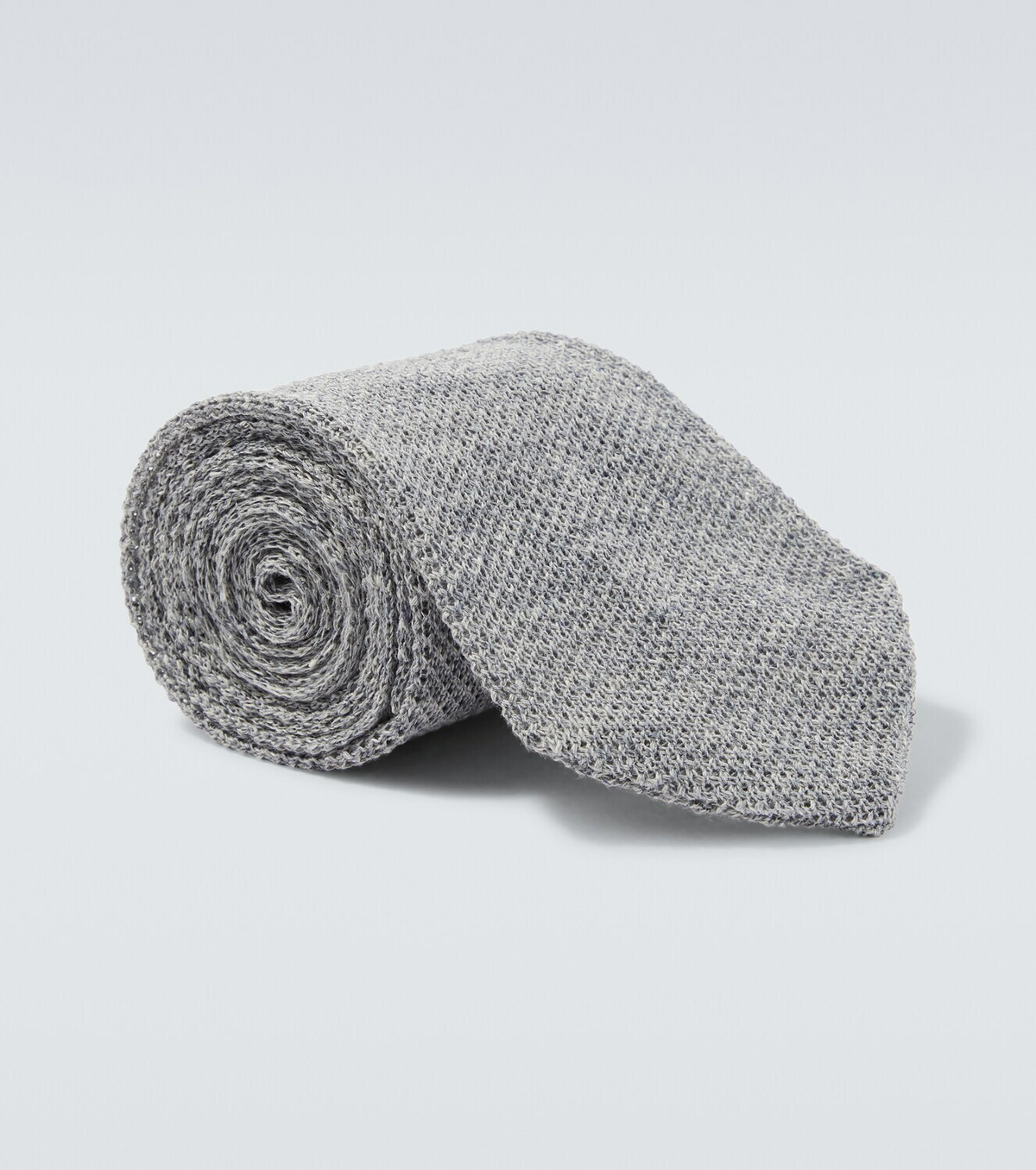 Thom Sweeney Knitted linen tie