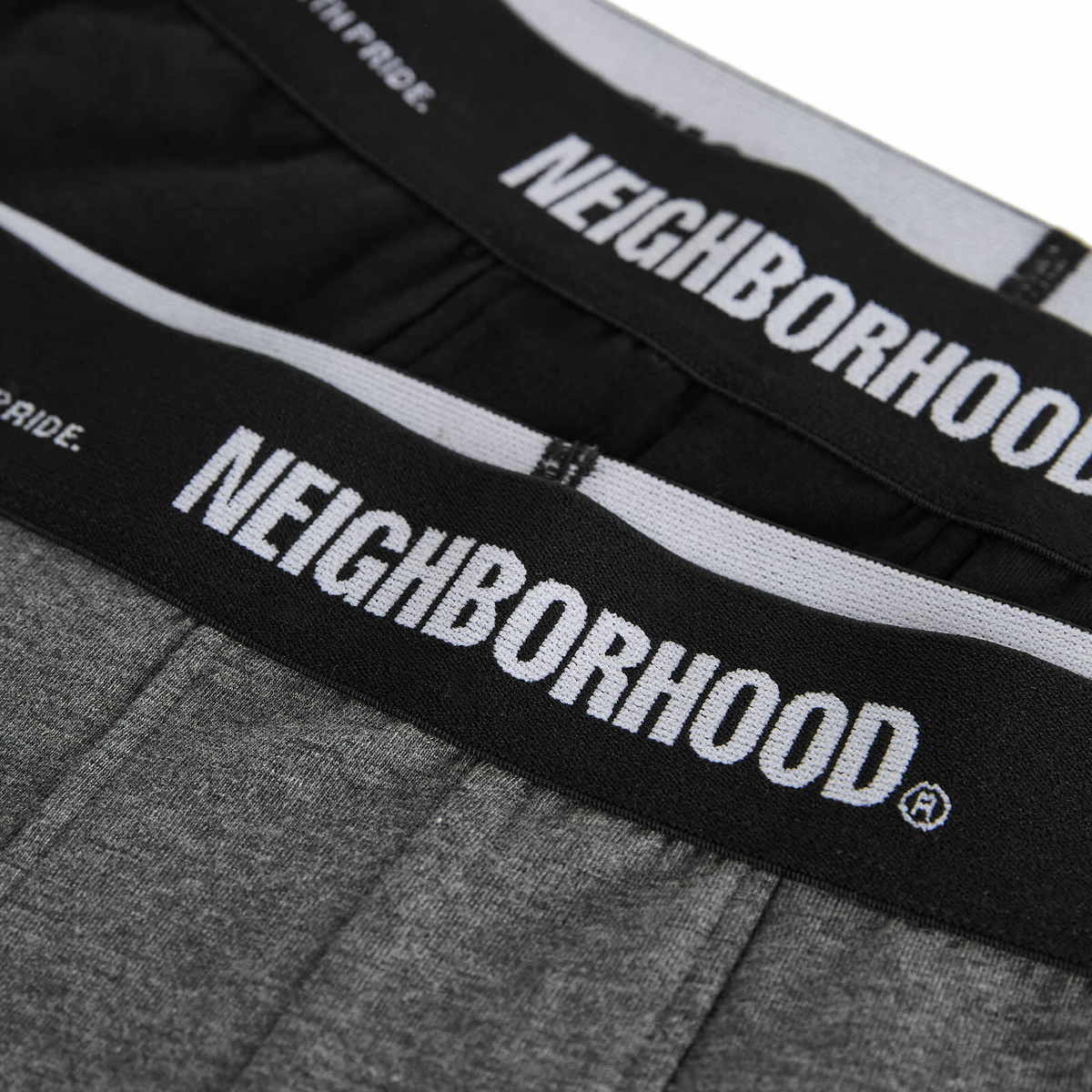 Neighborhood Men's Classic 2-Pack Underwear in Black/Gray