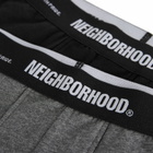 Neighborhood Men's Classic 2-Pack Underwear in Black/Gray