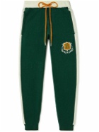Rhude - Wine Club Logo-Embroidered Virgin Wool and Cashmere-Blend Track Pants - Green