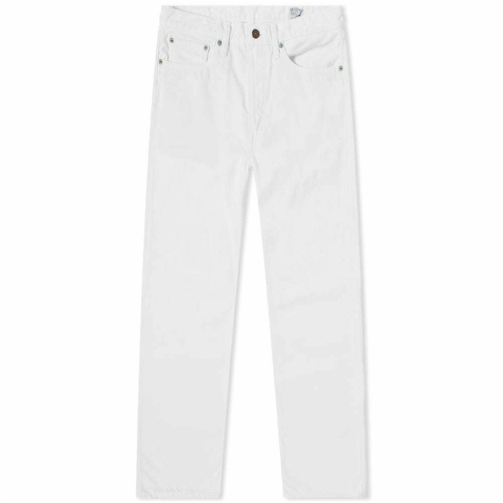 Photo: orSlow Men's 107 Ivy League Slim Jean in White