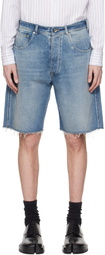 Maison Margiela Blue Cut-Off Denim Shorts