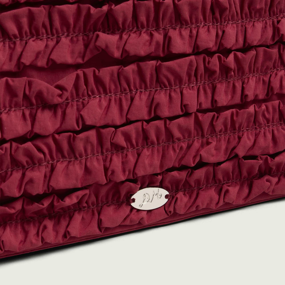 Damson Madder Women's Sophia Ruffle Bag in Red