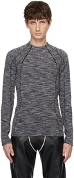 GmbH Gray Zip Long Sleeve T-Shirt