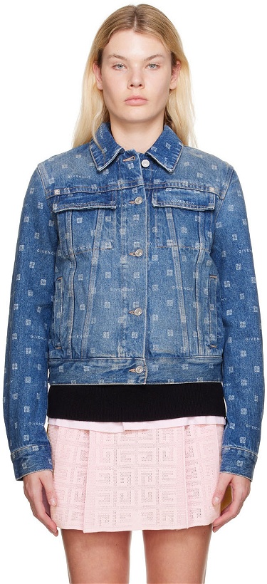 Photo: Givenchy Blue 4G Denim Jacket