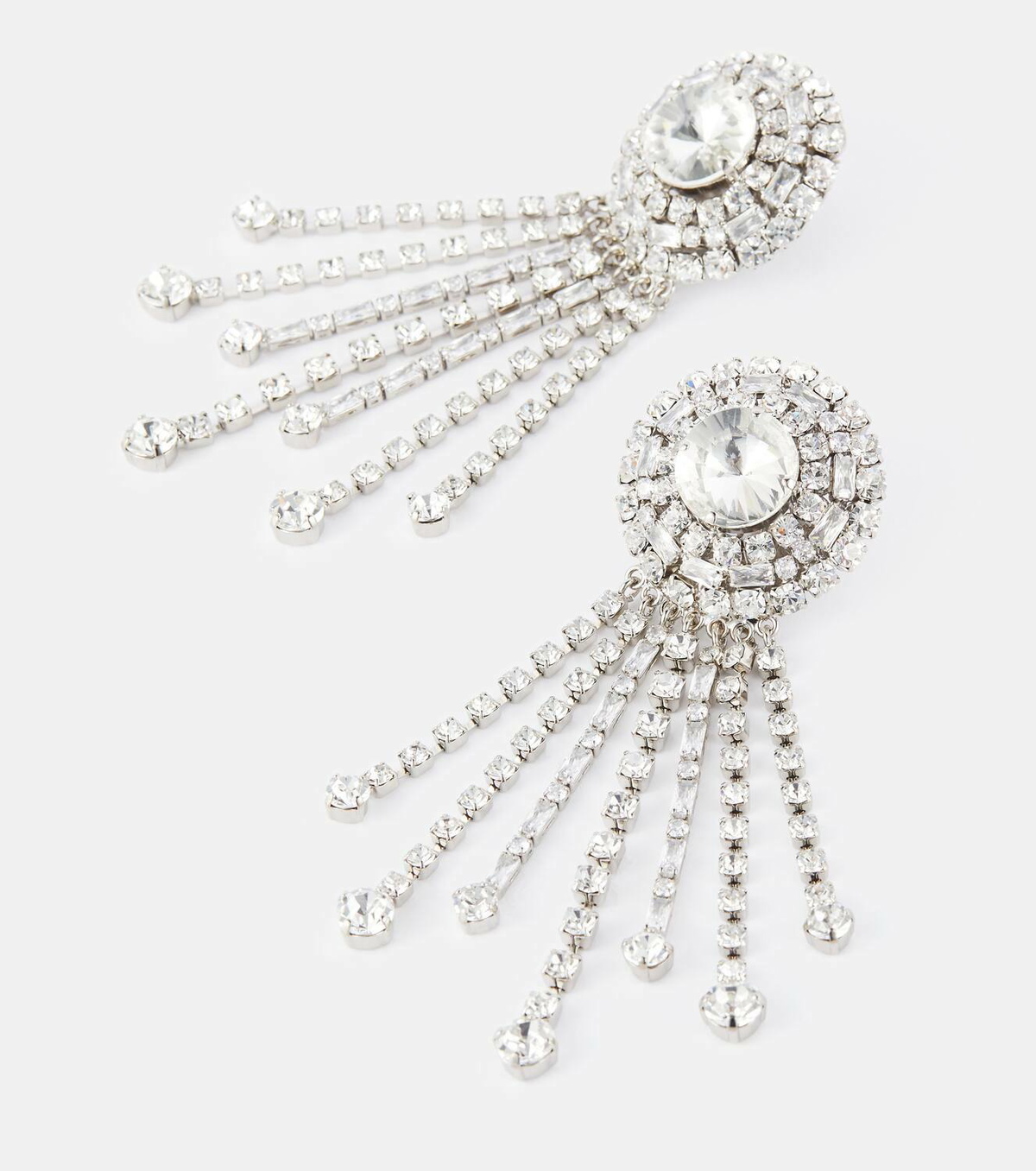 Alessandra Rich Crystal-embellished clip-on earrings