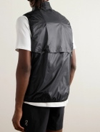 ON - Weather Slim-Fit Recycled-Ripstop and Mesh Gilet - Black