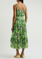 Diane Von Furstenberg Modena Printed Chiffon Midi Dress Mint