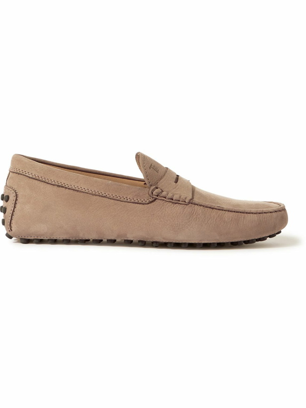 Photo: Tod's - Gommino Nubuck Driving Shoes - Brown