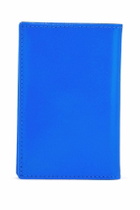 COMME DES GARCONS WALLET super fluorescent blue goat leather wallet with 3 compartments Blue
