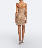 Là Fuori Barely There embellished minidress