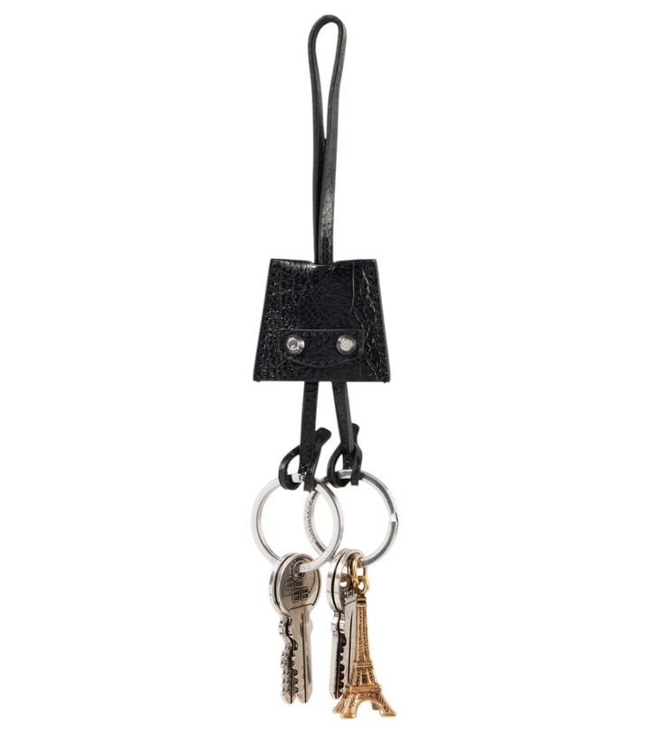 Photo: Balenciaga Le City Charm Eiffel leather keychain