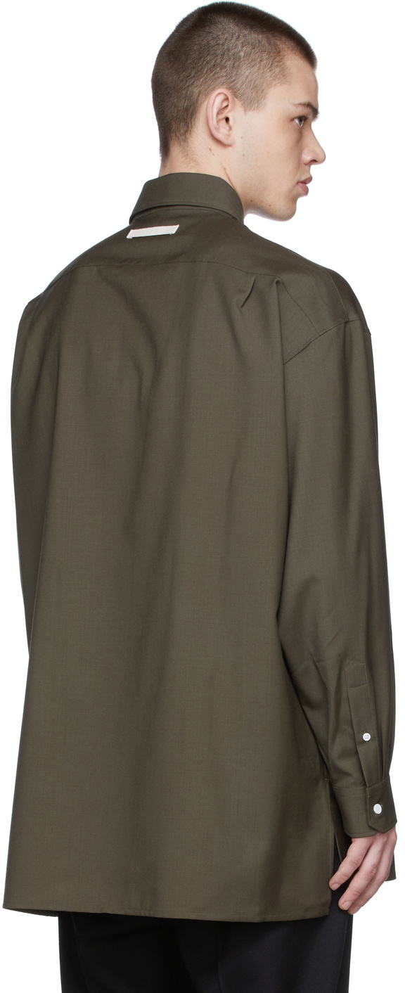 UNIFORME Khaki Virgin Wool Shirt