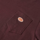 Armor-Lux Men's Organic Logo Pocket T-Shirt in Dark Burgundy