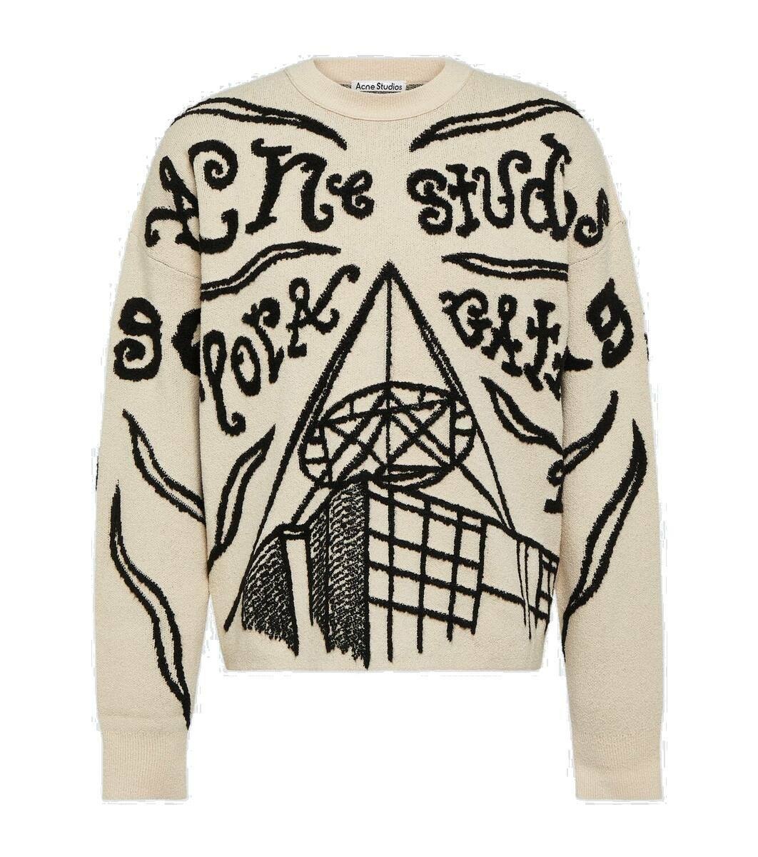 Photo: Acne Studios Logo jacquard sweater