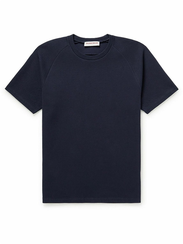 Photo: Orlebar Brown - Roche Recycled Piqué T-Shirt - Blue