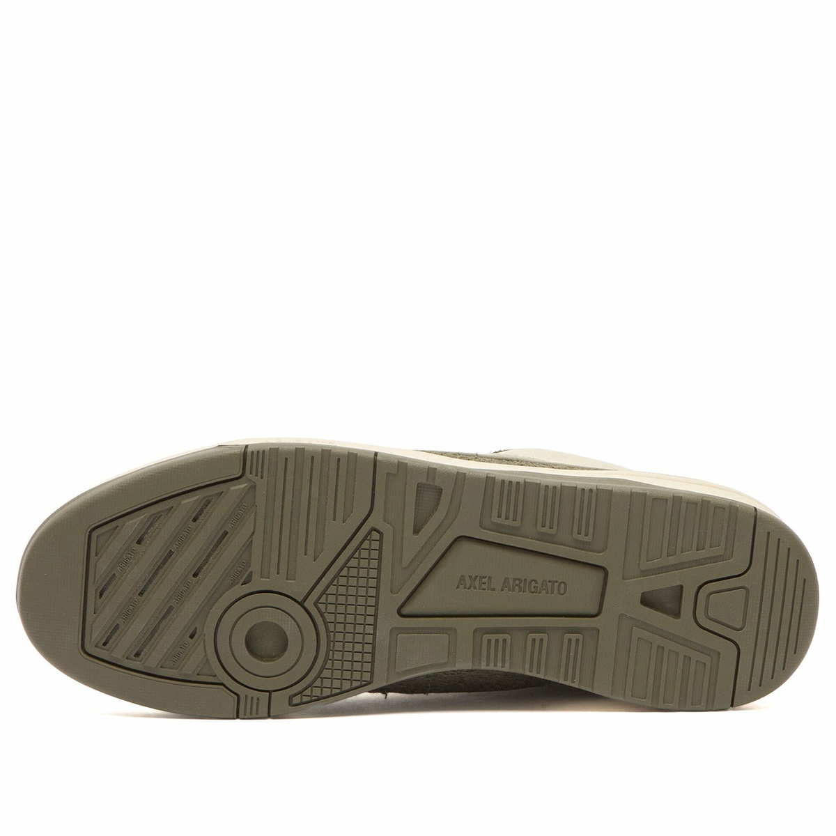 Axel Arigato Men's Clay Sneaker in Light Beige/Dark Green