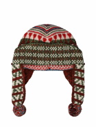LORO PIANA - Silk Blend Knit Hat W/ Pompom