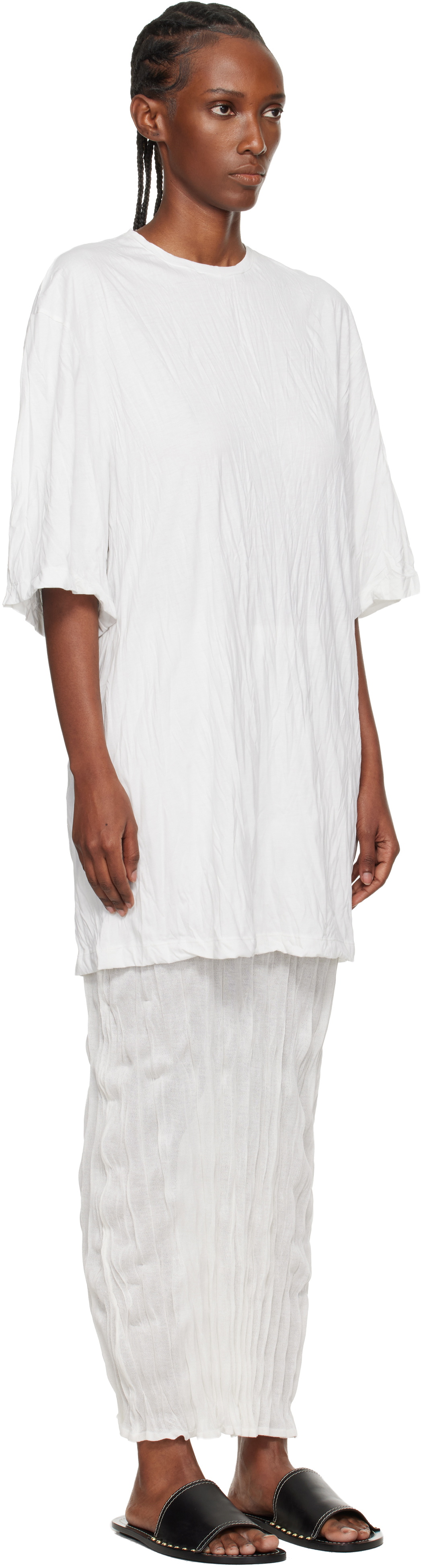 TOTEME Off-White Relaxed Tee Minidress