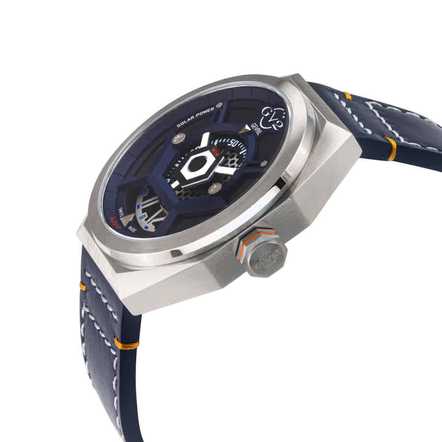 GV2 by Gevril Stella Solare Blue Dial Mens Watch 43800