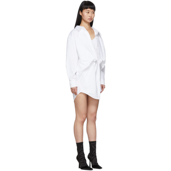 Alexander wang falling hot sale twist shirt dress