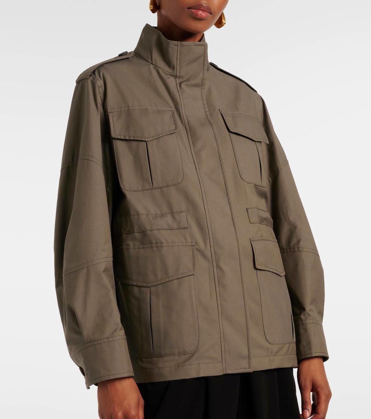 ジャケット S MAX MARA COTTON JACKET Cotton canvas jacket, sand | 