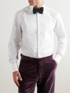 Ralph Lauren Purple label - Aston Bib-Front Cotton-Poplin Shirt - White