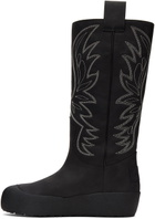 Bally Black Bally Curling Montana Combat Boots