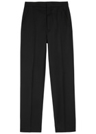 Maison Margiela Tapered-leg Wool Trousers Black
