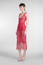 Laneus Dress Woman In Red Polyester
