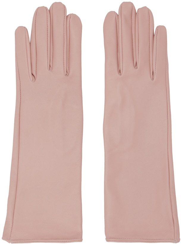 Photo: Ernest W. Baker SSENSE Exclusive Pink Leather Gloves
