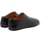 Maison Margiela - Tabi Collapsible-Heel Split-Toe Leather Loafers - Black