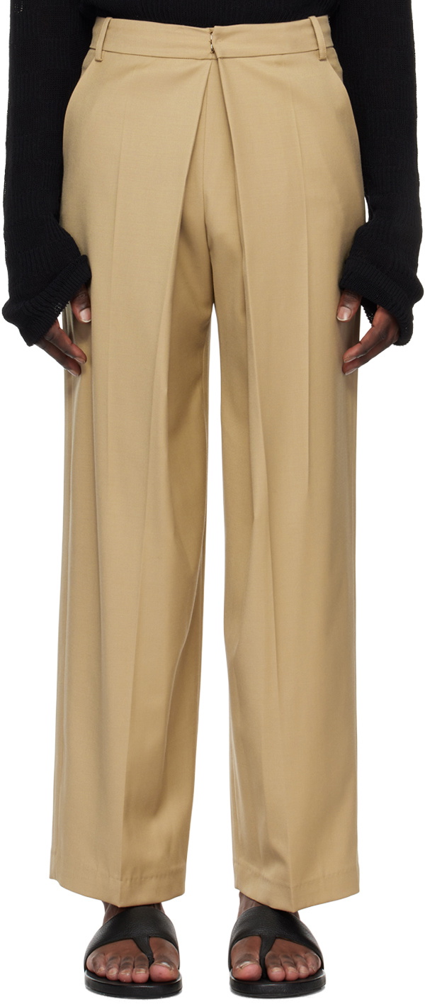 LOW CLASSIC SSENSE Exclusive Beige Trousers