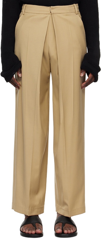 Photo: LOW CLASSIC SSENSE Exclusive Beige Trousers