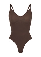 Skims Seamless Sculpt Thong Bodysuit Brown