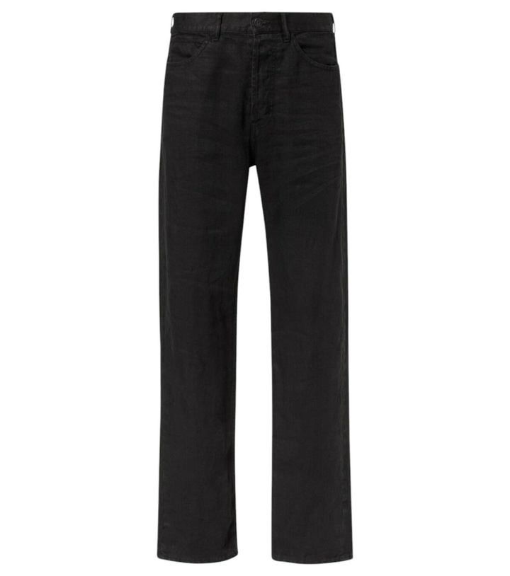 Photo: The Row Hartley mid-rise linen straight jeans